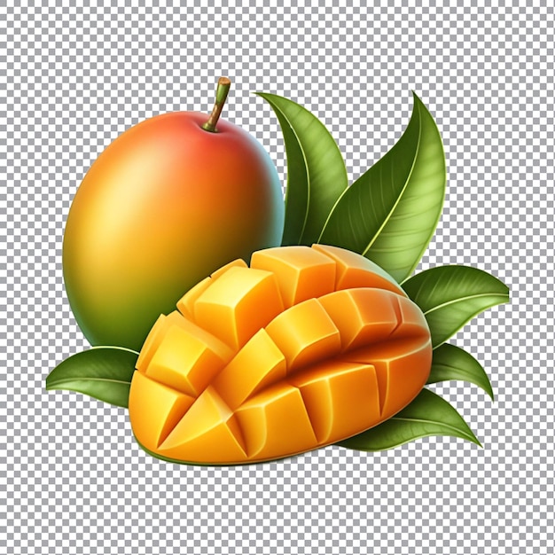 Vector mango fruit isolated on a transparent background