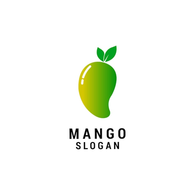 Mango fruit logo icon design template Elegant luxury premium vector