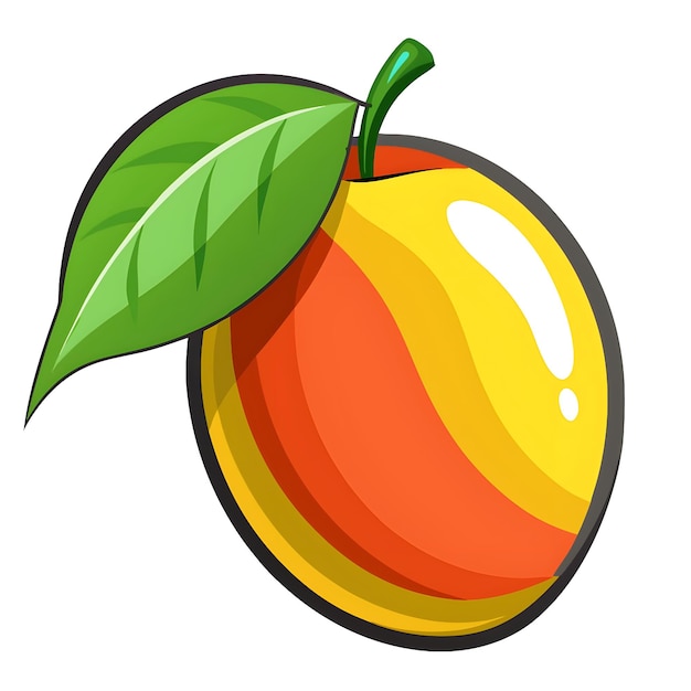 Vector mango fruit vector graphics illustration