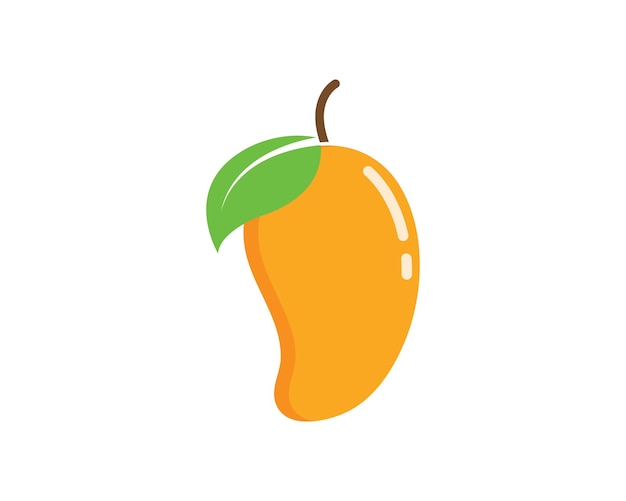 Mango fruit vector illustration logo