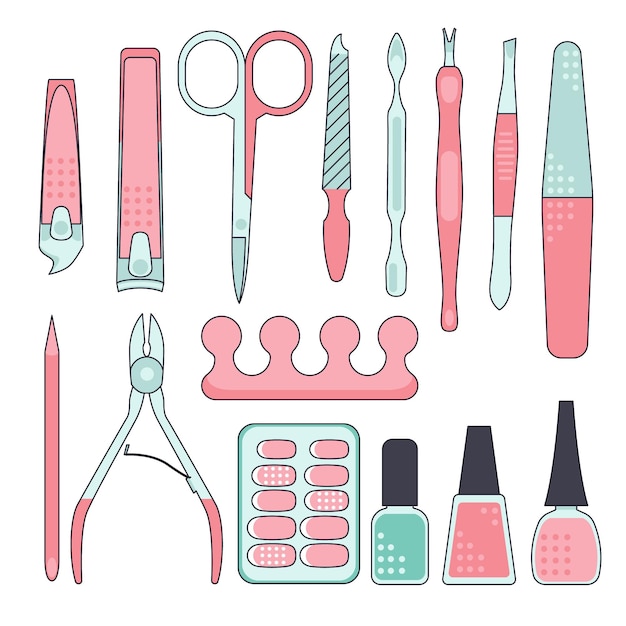 Manicure tools collection