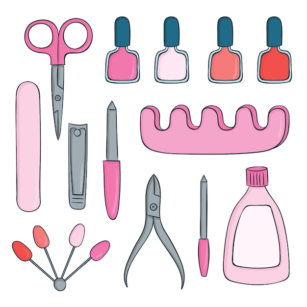 Manicure tools collection