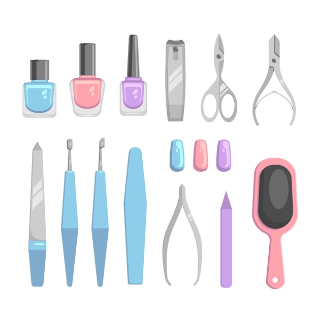 Manicure tools collection