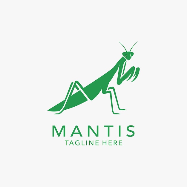 Mantis insect logo design