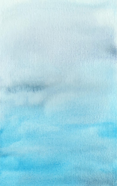 Manual painted blue gradient watercolor as background