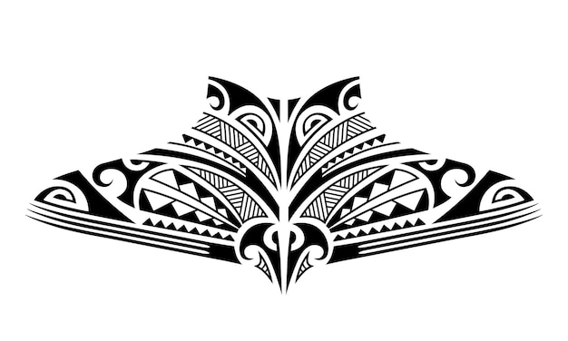 Maori tattoo sketch Tribal ethno style tattoo for neck back chestx9