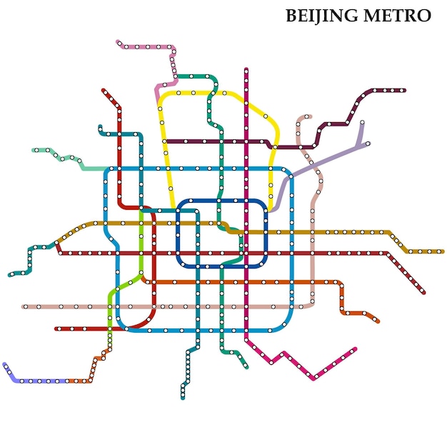 Map of the Beijing metro