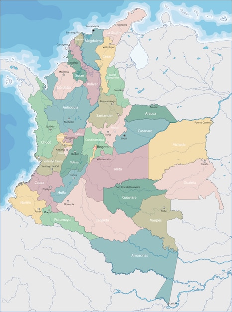 Map of Colombia