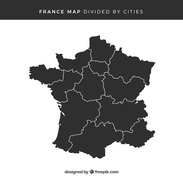 Vector map of france