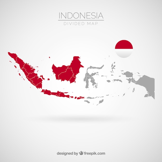 Map of indonesia