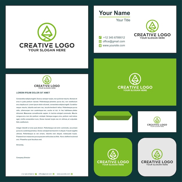 map logo and business card