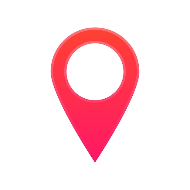 Map pointer icon GPS location symbol