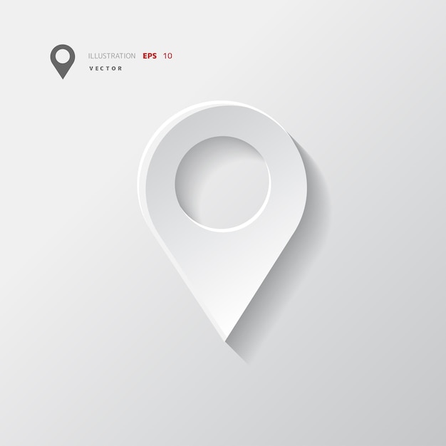 Map pointer icon location symbol