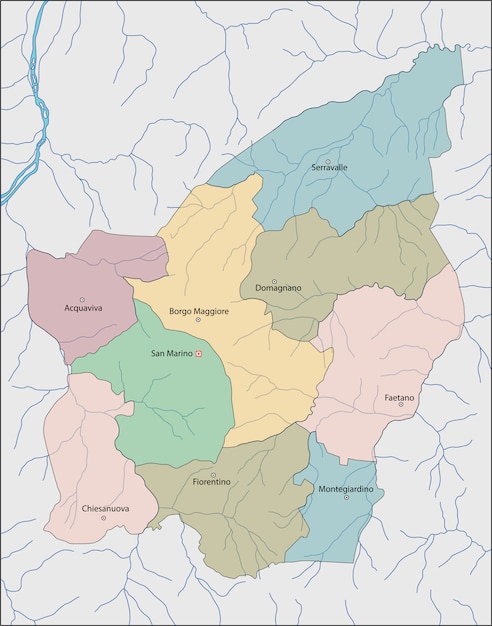 Map of San Marino