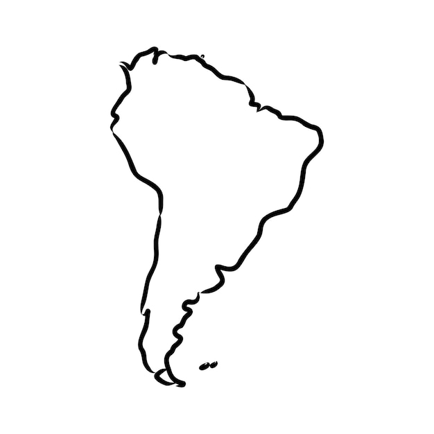 Map of south america map concept south america vector