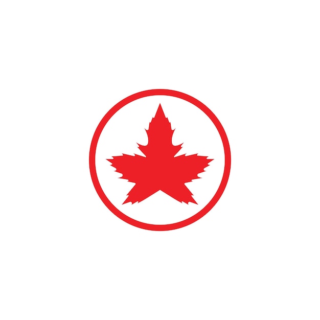 Maple Leaf Logo Design Template