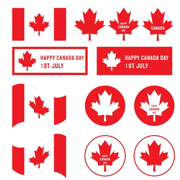 The maple leaf symbol for Canada day concept