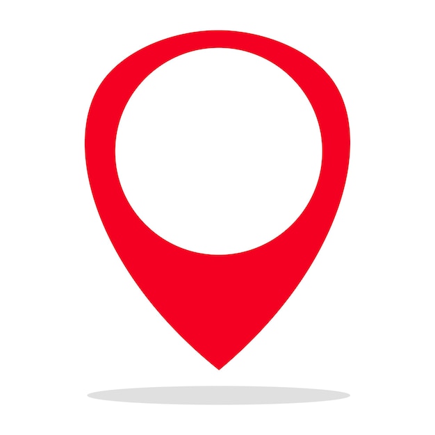 Maps Marker red icon Pin symbol Location icon vector illustration