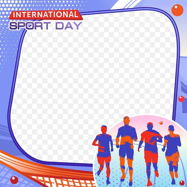 Marathon sport banner design Running Silhouette Illustration Vector