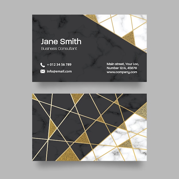 Marble Business Card Design Template