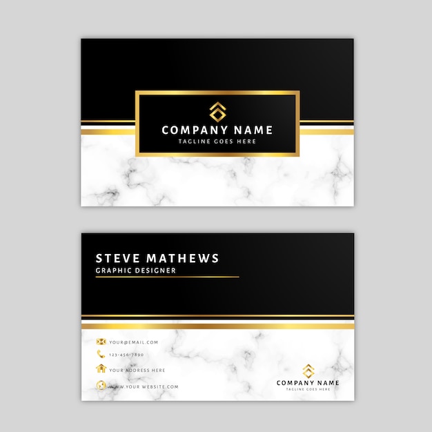 Marble Business Card Template