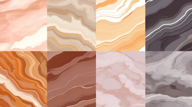 Marble patterns vector