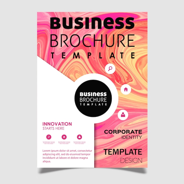 Marble Texture Business Brochure Design