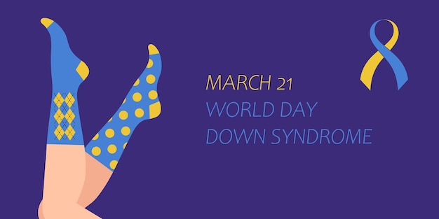 March 21 world down syndrome day vector