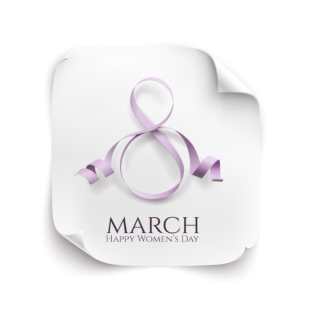 March 8 Background template for International Womens Day.