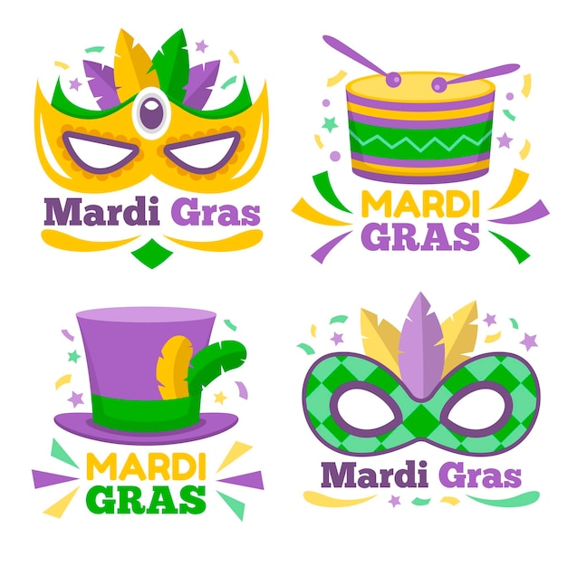 Mardi gras badge collection