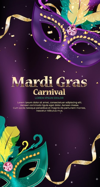 Mardi Gras carnaval Background