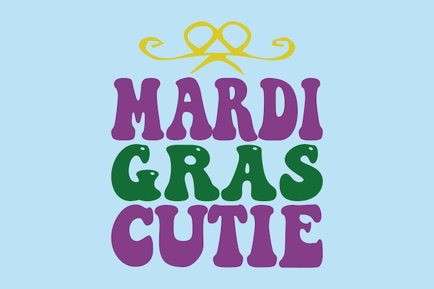 Vector mardi gras cutie