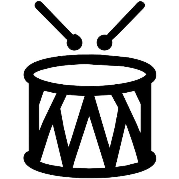 mardi gras drum pictogram