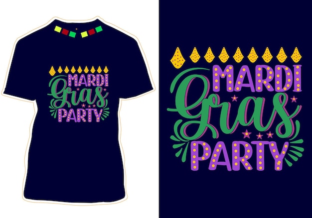 Mardi Gras T-Shirt Design Vector