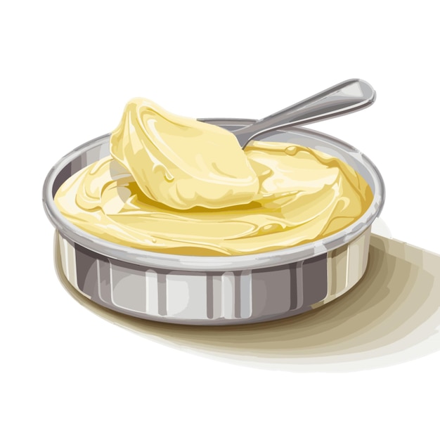 Vector margarine vector on white background