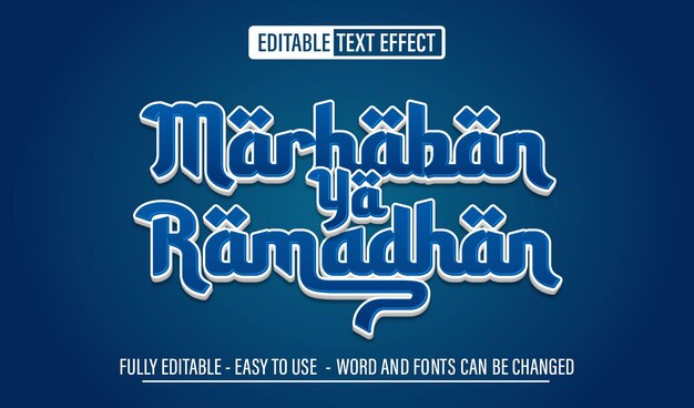 Marhaban Ya Ramadhan 3d text effect