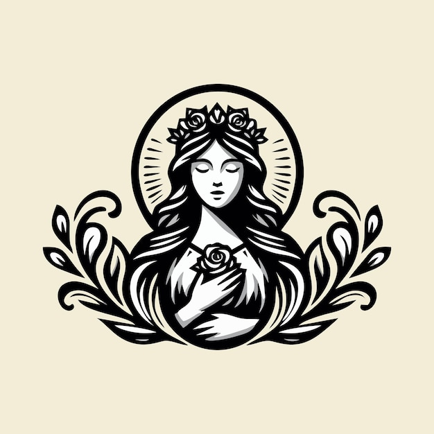 Maria logo icon design illustration