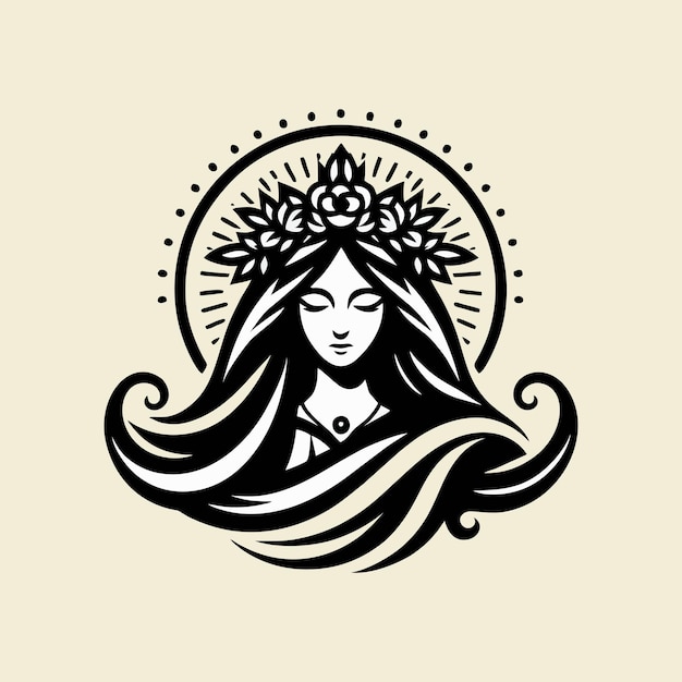 Maria logo icon design illustration