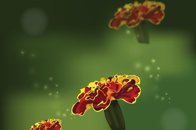 Marigold flower background design