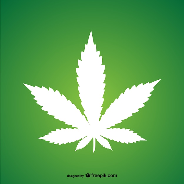 Vector marijuana leaf