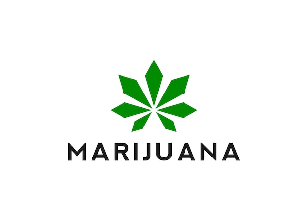 marijuana logo design vector illustration