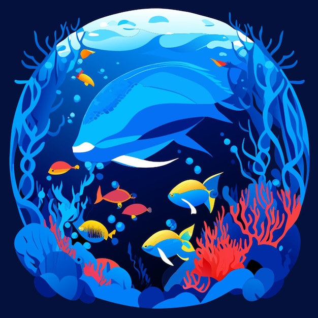 marine diversity fish sea life blowfish jellyfish marine ocean sea nature seahorse corals underwater