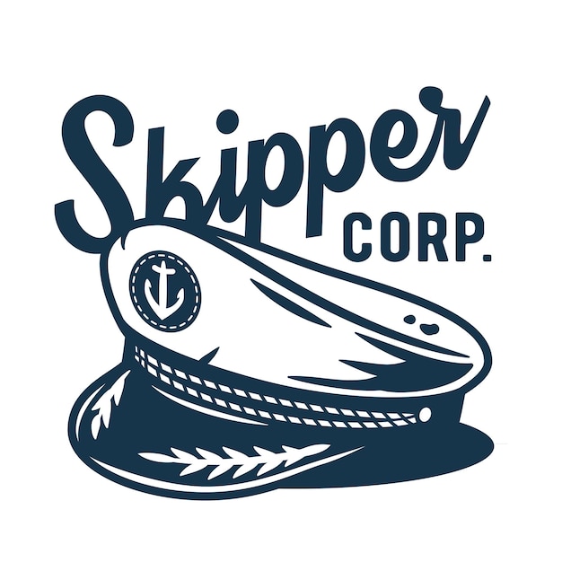 Marine nautical skipper hat Sailor captain cap