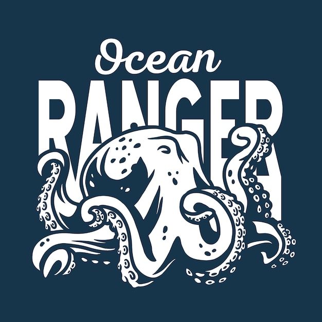 Marine octopus or kraken Nautical sea devil