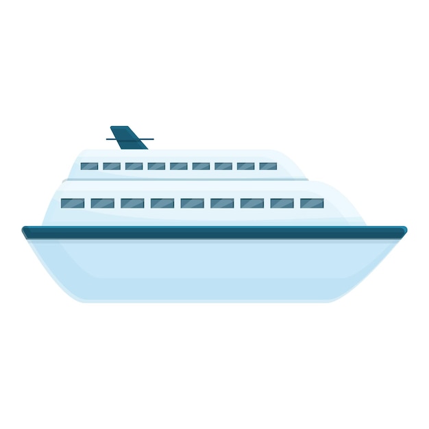 Vector maritime ferry icon cartoon of maritime ferry vector icon for web design isolated on white background