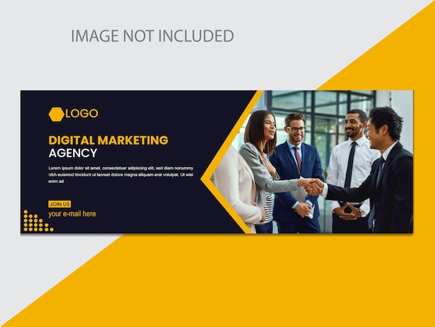 Marketing Agency Facebook Cover Template Design