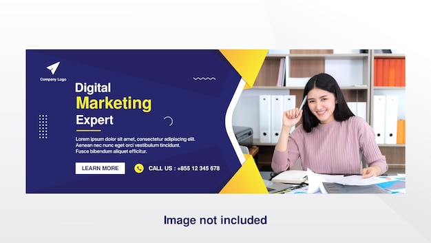 Marketing Banner and Facebook cover template