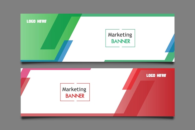 Marketing banner template with copy space for individual text and photo using shape and dot web app marketing poster and media design on the grey background