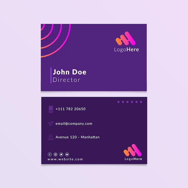 Marketing business business card template