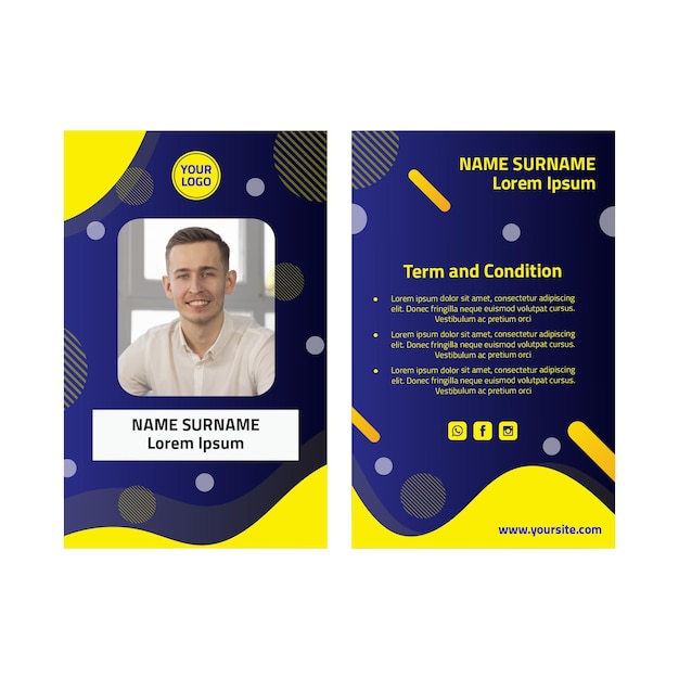 Marketing business id card template